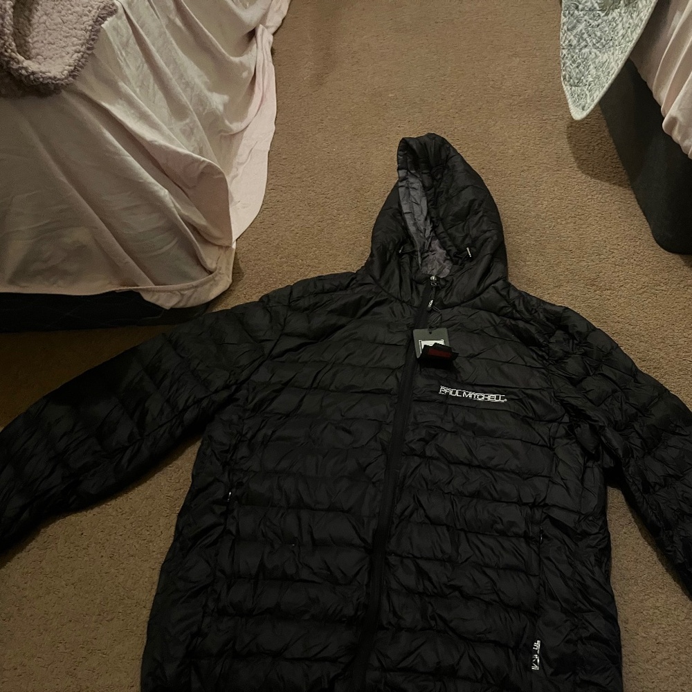 Paul Mitchell lightweight winter jacket made by Tumi